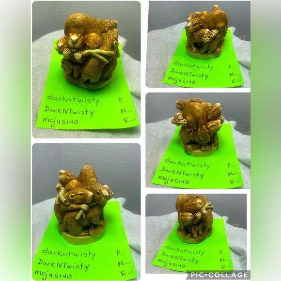 BNIB RARE Vintage Harmony Kingdom Treasure Zest Beavers Trinket Box - Picture 10 of 16